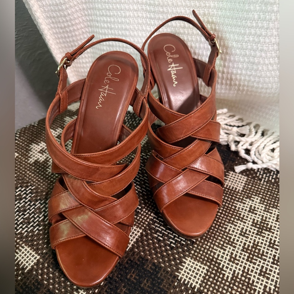 Cole Haan Whitney Strappy Heels, with Nike Air size 10 B - Picture 2 of 5